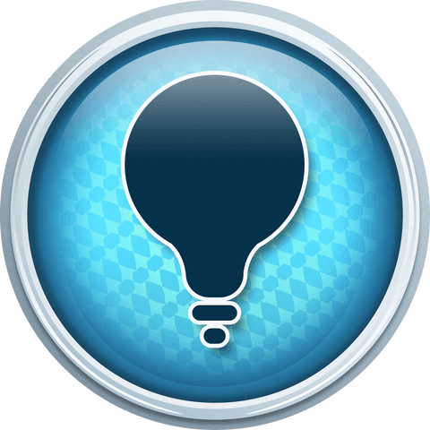 transparent blue vector sign with lightbulb symbol illustration - Download Free Stock Videos Pikwizard.com