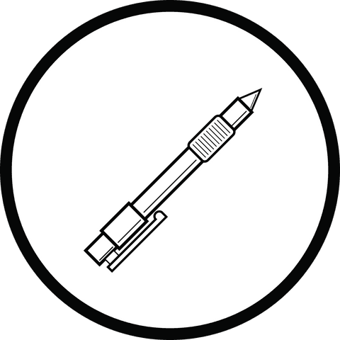 vector illustration of pen inside circle on transparent background - Download Free Stock Videos Pikwizard.com