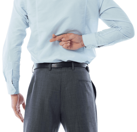 businessman crossing fingers in concept of dishonesty transparent - Download Free Stock Videos Pikwizard.com