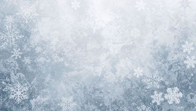 Frosted snowflake texture with subtle blue-gray ice crystals for winter holiday design