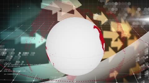 Global Business Technology Concept with Rotating Globe