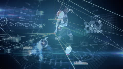 Dynamic Digital Overlay with Rugby Player and Technology