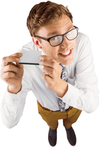 transparent background businessman holding blank card - Download Free Stock Videos Pikwizard.com