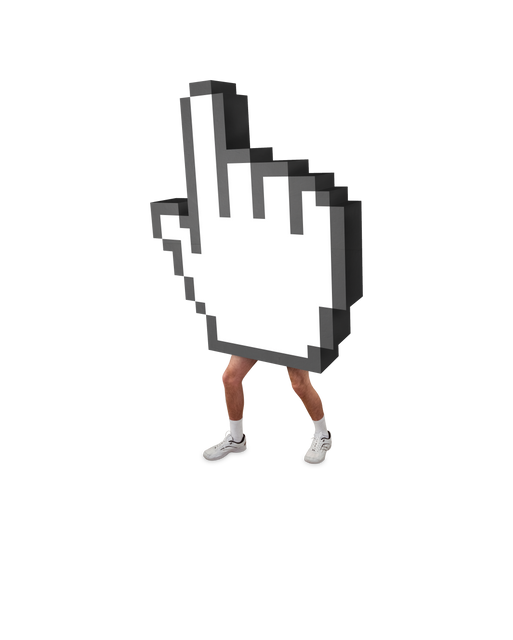 Hand Cursor with Moving Human Legs on Transparent Background - Download Free Stock Videos Pikwizard.com