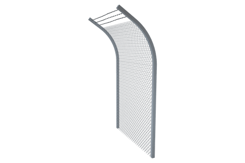 curved grey fence on transparent background for safety concept - Download Free Stock Videos Pikwizard.com
