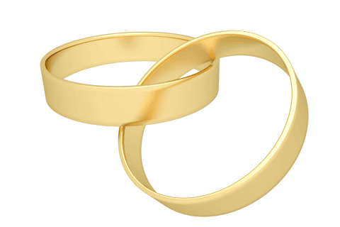transparent overlapping gold wedding rings on white background - Download Free Stock Videos Pikwizard.com