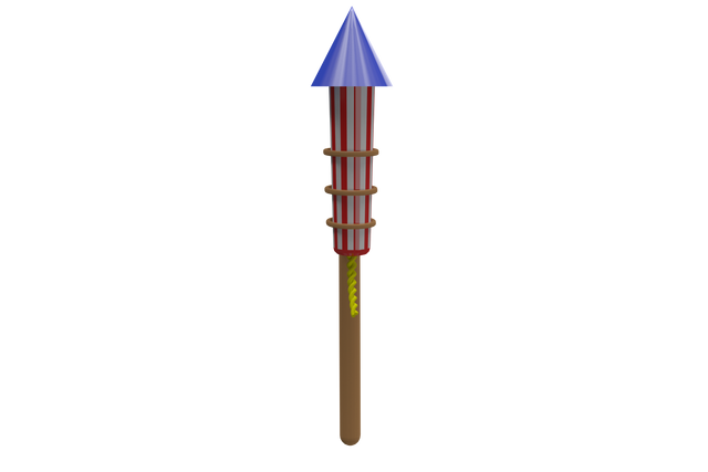 Transparent Firework Drawing with Stripes and Blue Cone for Celebrations - Download Free Stock Videos Pikwizard.com