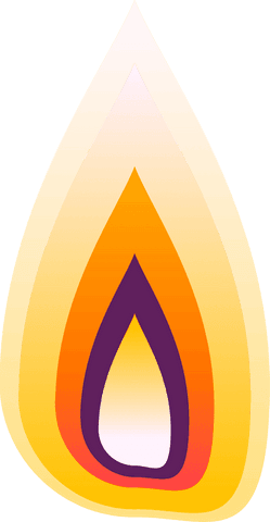 stylized gradient flame with transparent background design - Download Free Stock Videos Pikwizard.com