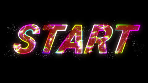 Colorful Start Animation with Dynamic Energy Effects
