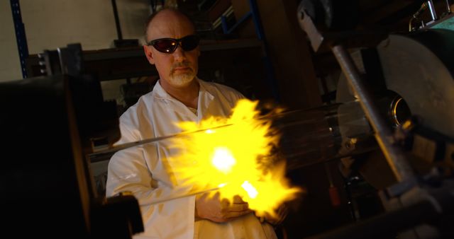 Experienced Scientist Working with High-Temperature Fusion Equipment in Laboratory - Download Free Stock Images Pikwizard.com