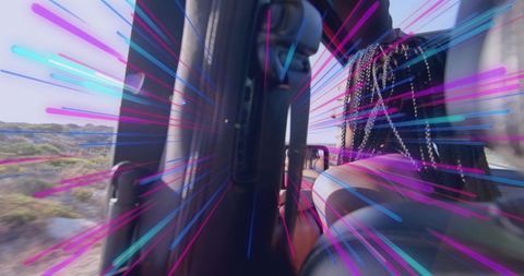 Adventure Ride with Motion Lines Using Mann Geidig's Technique