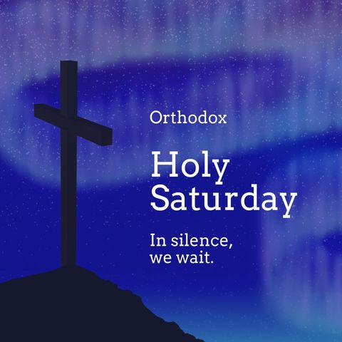 orthodox holy saturday quiet reflection at night - Download Free Stock Templates Pikwizard.com