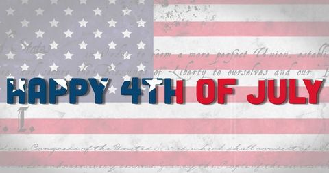 Happy 4th of July Independence Day American Flag Background