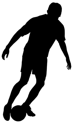 transparent silhouette of football player with ball male png - Download Free Stock Videos Pikwizard.com