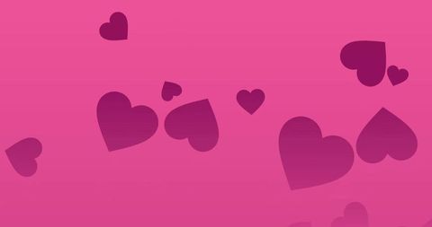 Floating Hearts on Pink Background for Romantic Design - Download Free Stock Images Pikwizard.com