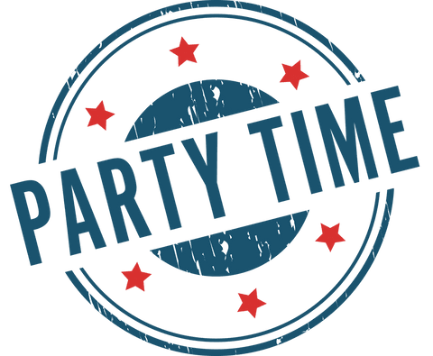 bold party time stamp on transparent background - Download Free Stock Videos Pikwizard.com