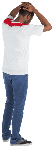 Transparent Disappointed Football Fan with Hands on Head - Download Free Stock Videos Pikwizard.com