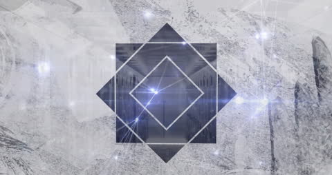 Futuristic Digital Interface With Geometric Animation