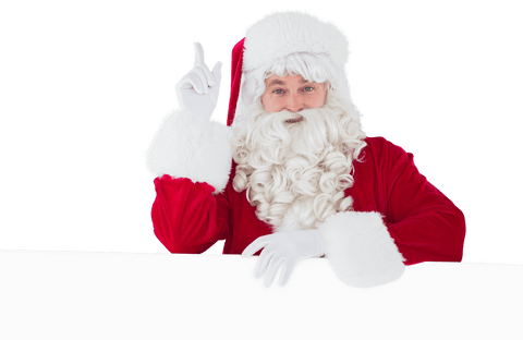 Transparent Santa Claus Gesturing with Curious Expression - Download Free Stock Videos Pikwizard.com