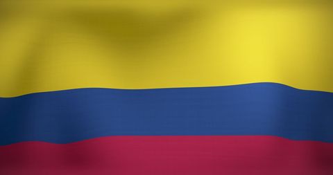 Colombian Flag Waving Symbol of Pride and Patriotism