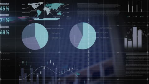 Data Analytics Overlay with Dynamic Global Business Charts