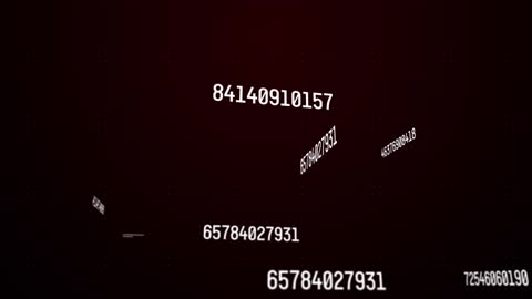 Abstract Animation of Floating Numbers in Digital Space