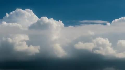 Timelapse of Cumulus Clouds Forming Before Storm