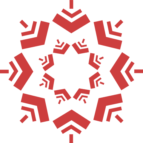 red snowflake pattern on transparent background - Download Free Stock Videos Pikwizard.com