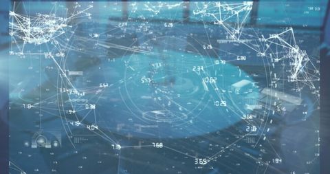 Futuristic Data Interface on Transparent Screen - Download Free Stock Images Pikwizard.com