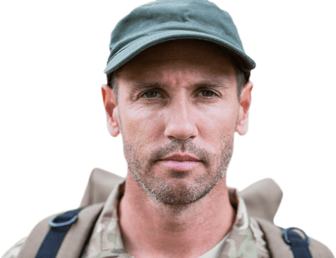 close-up portrait transparent background army soldier - Download Free Stock Videos Pikwizard.com