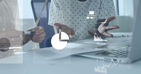 Business Team Discussing Data Analytics Strategies - Download Free Stock Images Pikwizard.com