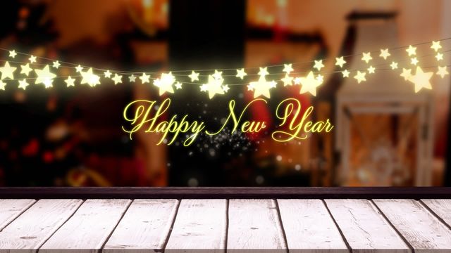 Ideal for New Year greetings, holiday cards, social media posts, party invitations, or festive announcements. Suitable for use in digital marketing, blogs, and websites to convey a joyful New Year theme.