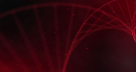 Abstract Red DNA Strand Design on Black Background - Download Free Stock Images Pikwizard.com