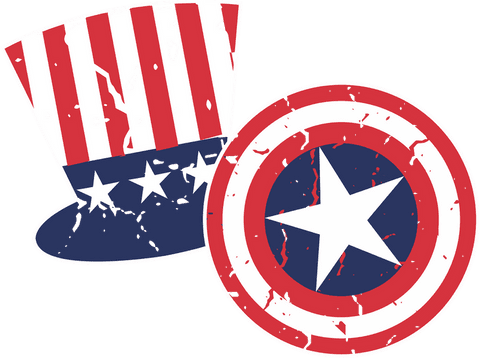 vintage distressed icon set with hat and shield on transparent background - Download Free Stock Videos Pikwizard.com