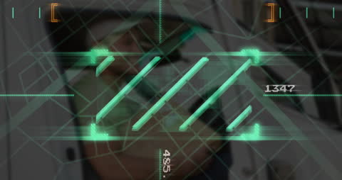 Digital Starting Car Through Futuristic Animation