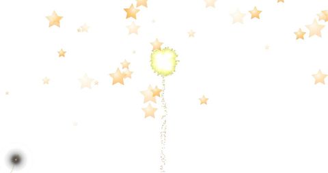 Twinkling Stars and Fireworks on White Background for Celebrations