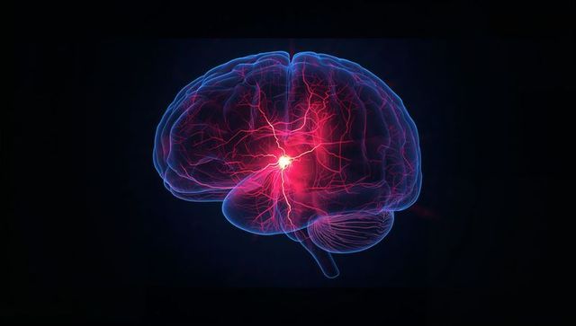 Glowing Brain Connectivity with Radiant Core Neuron, Neon Neural Network Visualization