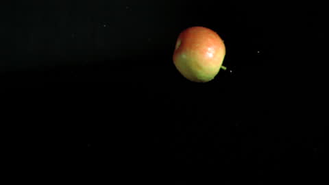 Rotating Gala Apple in Detailed Slow Motion