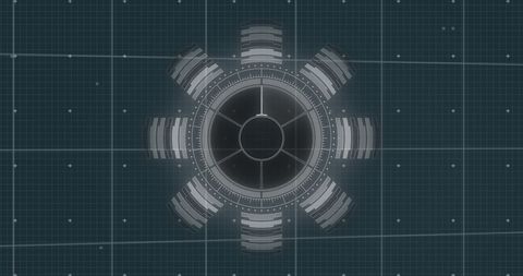 Futuristic Data Processing Interface with Scanning Element - Download Free Stock Images Pikwizard.com