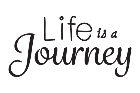 inspirational life is a journey text on transparent background - Download Free Stock Videos Pikwizard.com