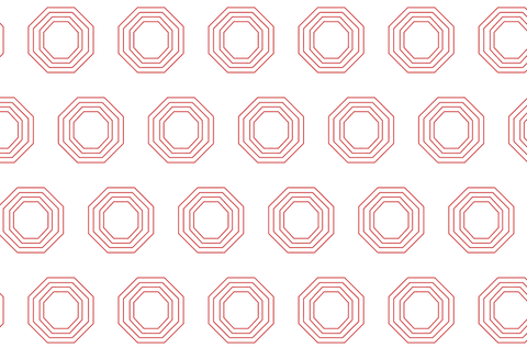 red octagon pattern on transparent background vector - Download Free Stock Videos Pikwizard.com