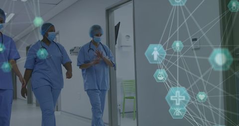 Healthcare Technology and Global Medical Collaboration Concept