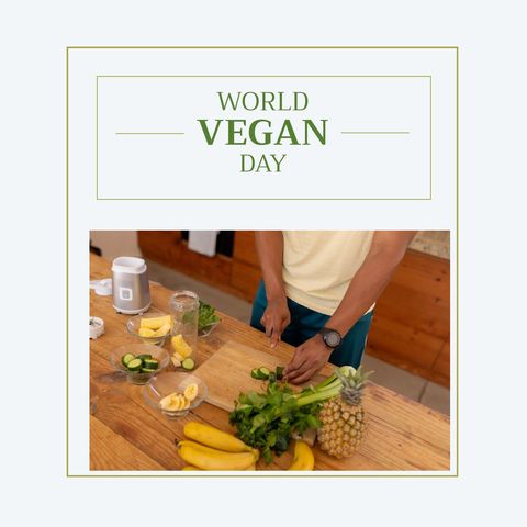 celebrating world vegan day with fresh ingredients - Download Free Stock Templates Pikwizard.com