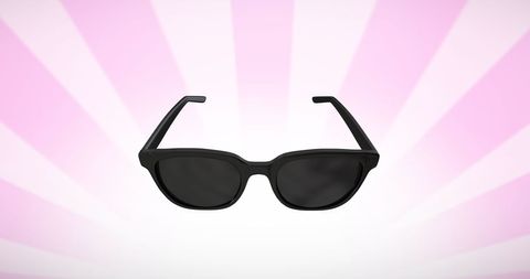 Stylish Black Sunglasses on Pink Radial Background - Download Free Stock Images Pikwizard.com