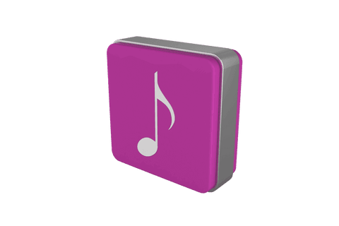 purple tablet with quaver music note on transparent background - Download Free Stock Videos Pikwizard.com