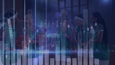 Data Visualization Overlapping Female Basketball Team