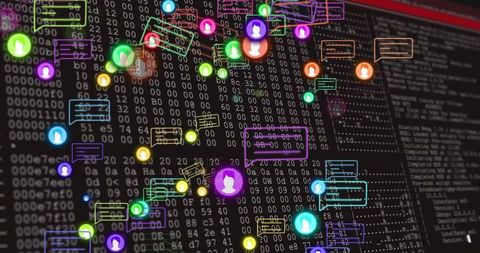 Digital Connectivity with Floating Network Nodes and User Icons