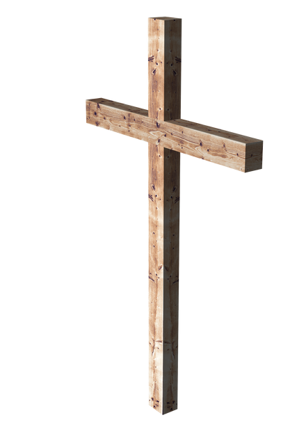 3D Wooden Cross on Transparent Background Symbolizing Faith - Download Free Stock Videos Pikwizard.com