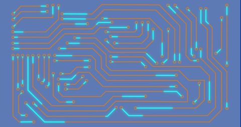digital circuit board with illuminated pathways theme - Download Free Stock Images Pikwizard.com