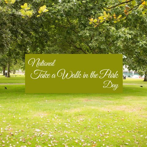National Take a Walk in the Park Day Celebration in Sunny Park Setting - Download Free Stock Templates Pikwizard.com